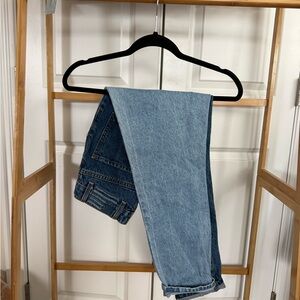 REVICE Dual-Tone Straight Leg Jeans